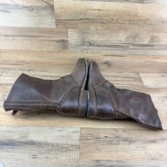 Vintage Women's Sz 7.5 Shoe Company Short Bootie Leather Biker Riding Wo… - Picture 3 of 7